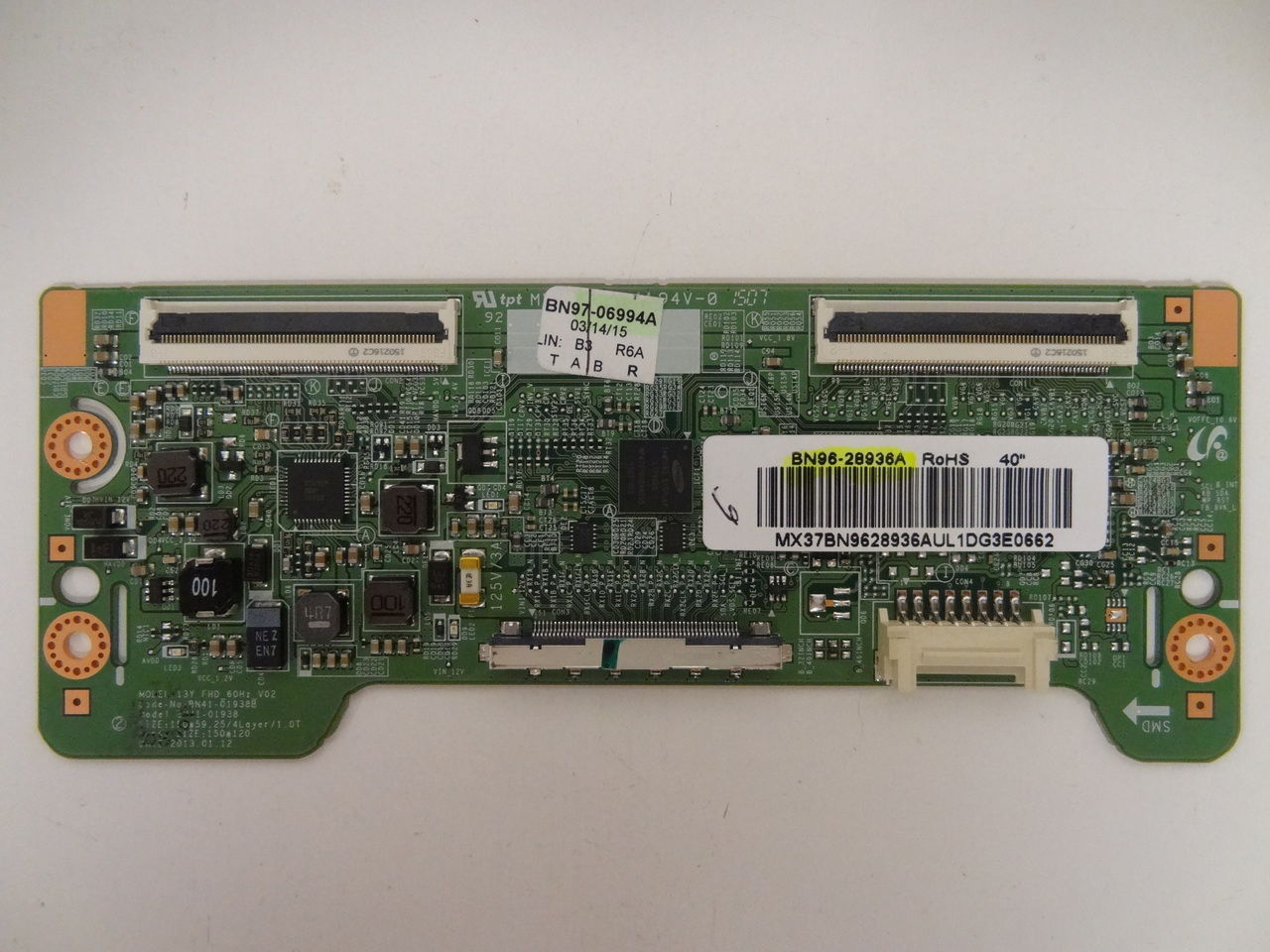Samsung UN40H5203AFXZA UN40EH5300FXZA T-Con Board BN96-28936A Samsung UN40H5203AFXZA UN40EH5300FXZA T-Con Board BN96-28936A